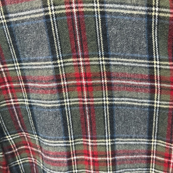 L.L. Bean Men's Plaid Button Down Shirt - Red and Green - Picture 2 of 4
